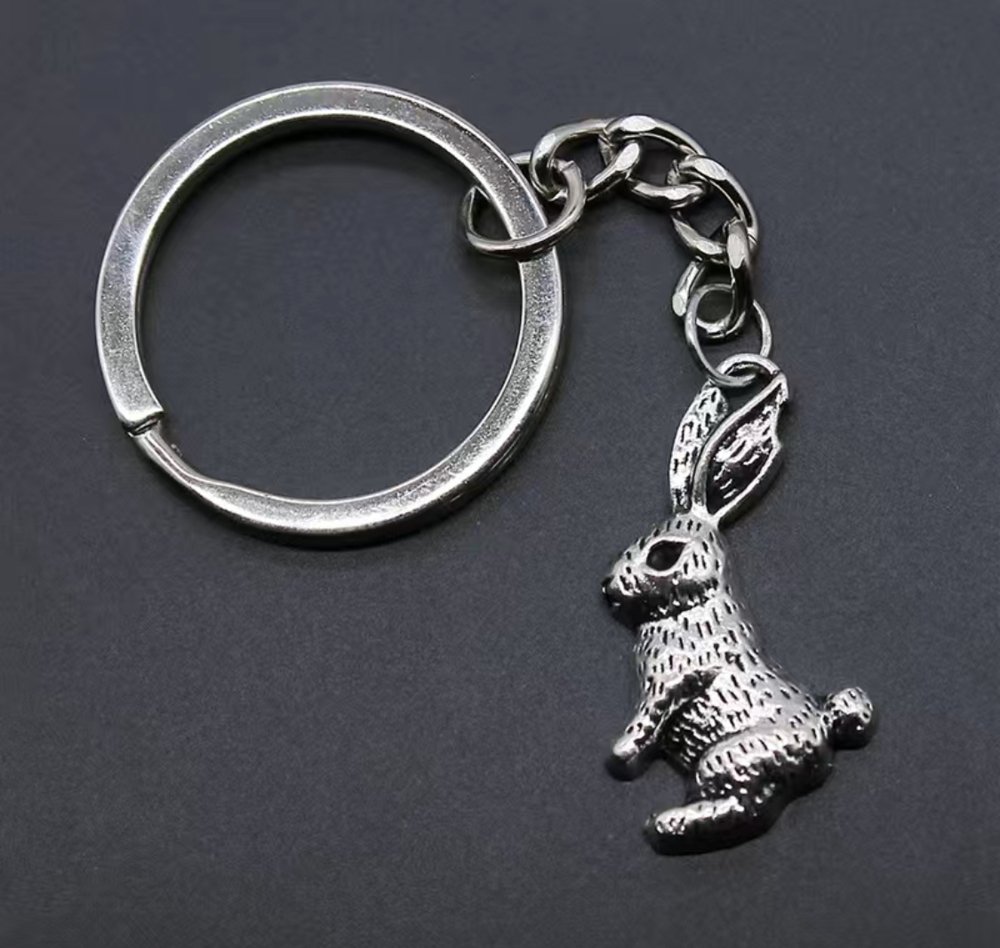 3/$25 Bunny Rabbit Keychain NEW